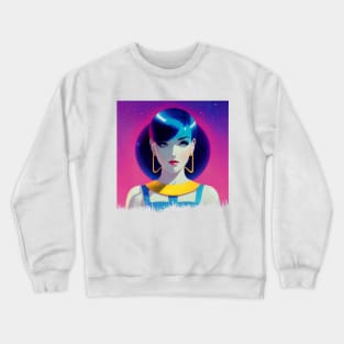 Retrofuturistic Girl Crewneck Sweatshirt